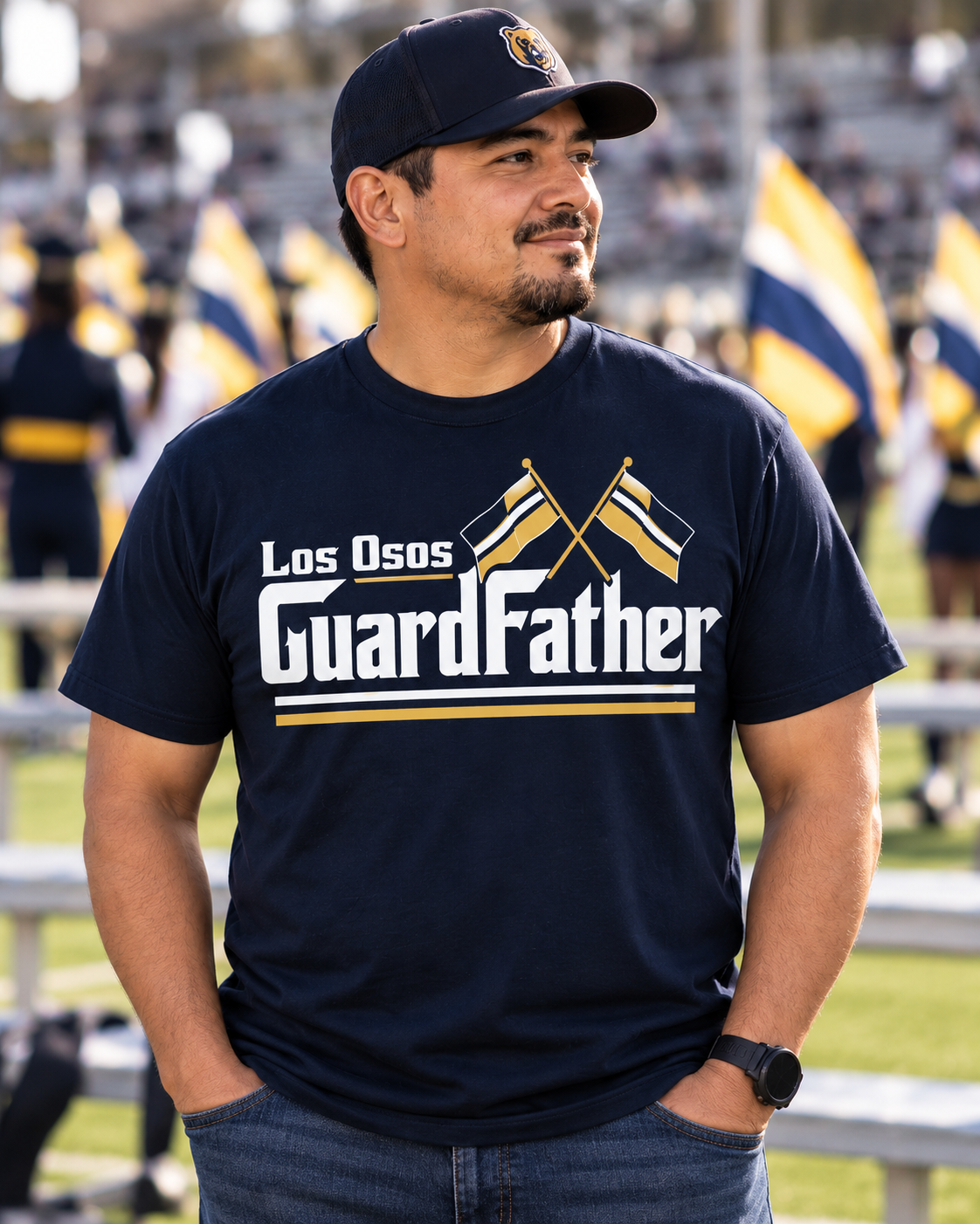 Los Osos GuardFather – Color Guard Dad T-Shirt