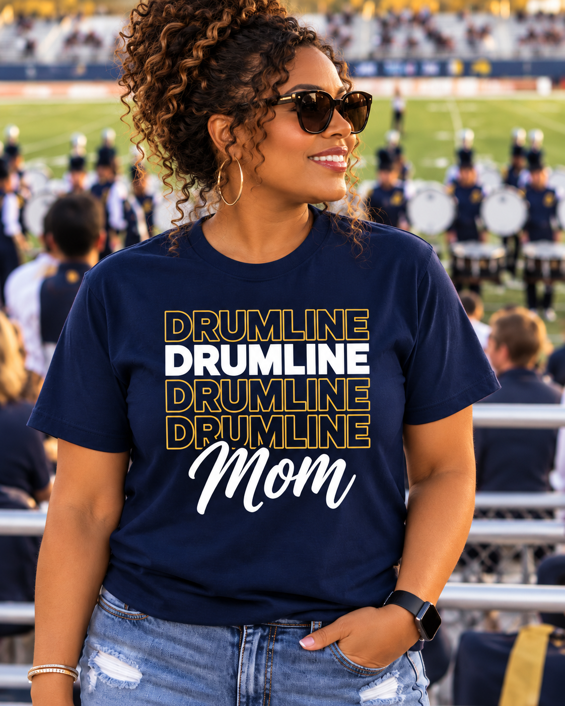 Los Osos Drumline Mom Tee – Proud Band Mom | Halftime Show Edition