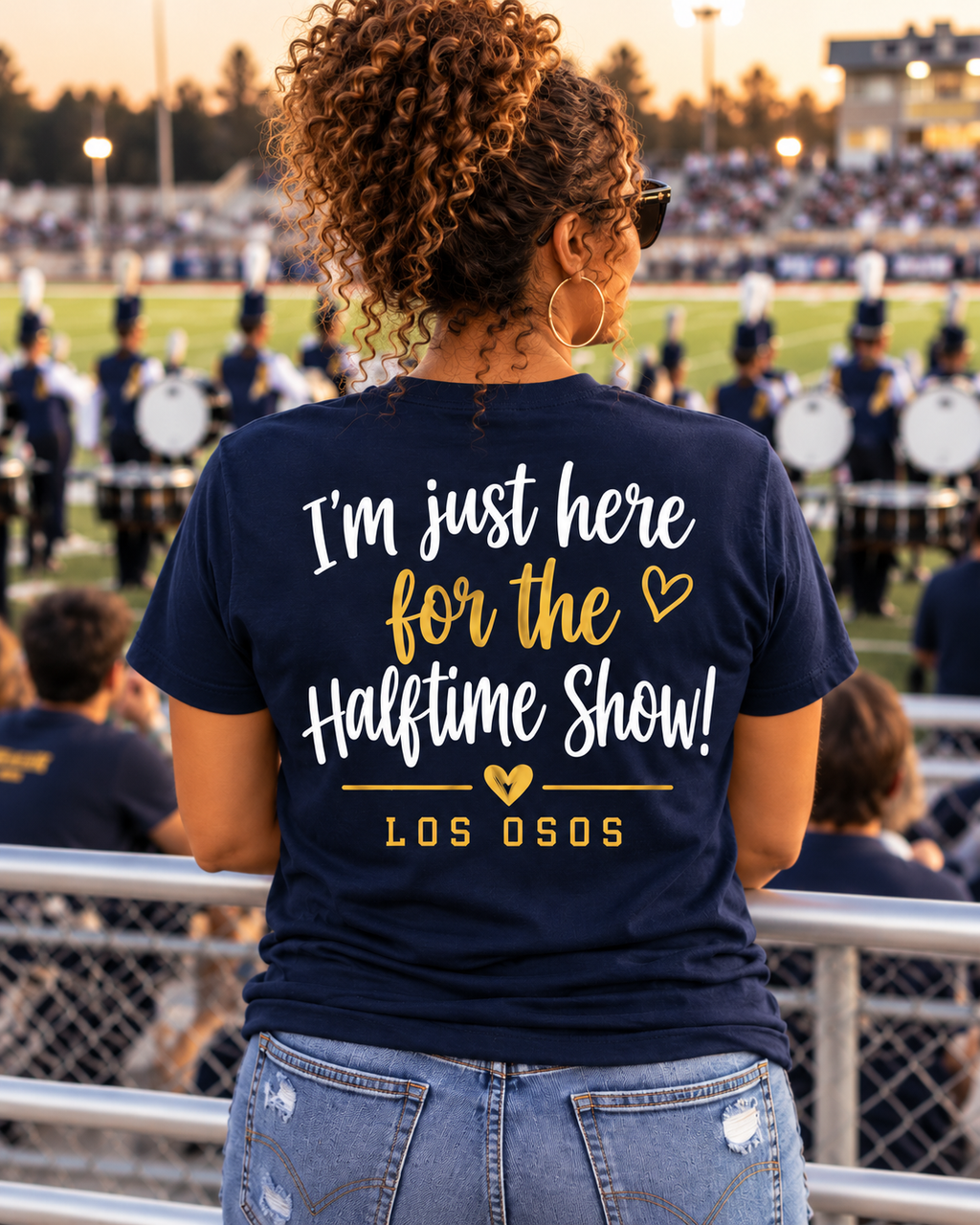 Los Osos Drumline Mom Tee – Proud Band Mom | Halftime Show Edition